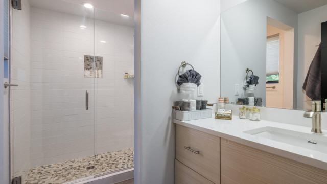 The Third Bathroom is ensuite to the Third Bedroom and has a luxurious walk in shower.